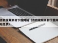 阿拉善盟自救视频素材下载网站（自救视频素材下载网站免费）